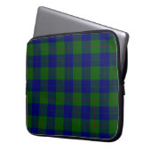 Barclay Tartan Blau kariert Laptopschutzhülle (Vorderseite Links)