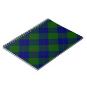 Barclay Tartan Blau kariert Notizblock (Linke Seite)
