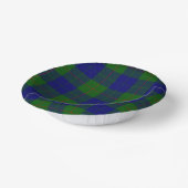 Barclay Tartan Blau kariert Pappteller (Gewinkelt)