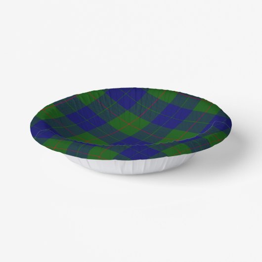 Barclay Tartan Blau kariert Pappteller (Gewinkelt)