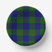 Barclay Tartan Blau kariert Pappteller (Vorderseite)