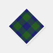 Barclay Tartan Blau kariert Serviette (Ecke)