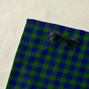 Barclay Tartan Blau kariert Strandtuch