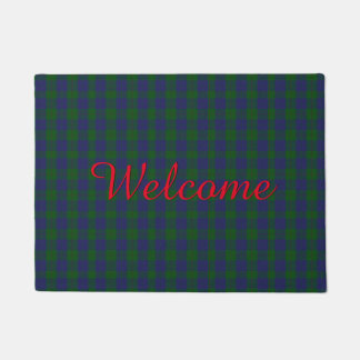 Barclay Tartan Karierter Willkommenstor Mat Fußmatte
