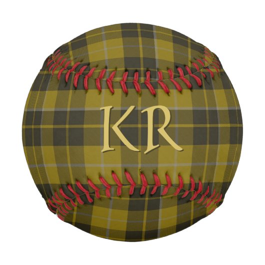 Barclay Tartan mit Ihren Initialen, schottisch Kar Baseball (Vorderseite)