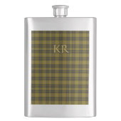 Barclay Tartan mit Ihren Initialen, schottisch Kar Flachmann (Vorderseite)