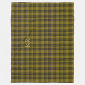 Barclay Tartan mit Ihren Initialen, schottisch Kar Fleecedecke (Vorderseite)