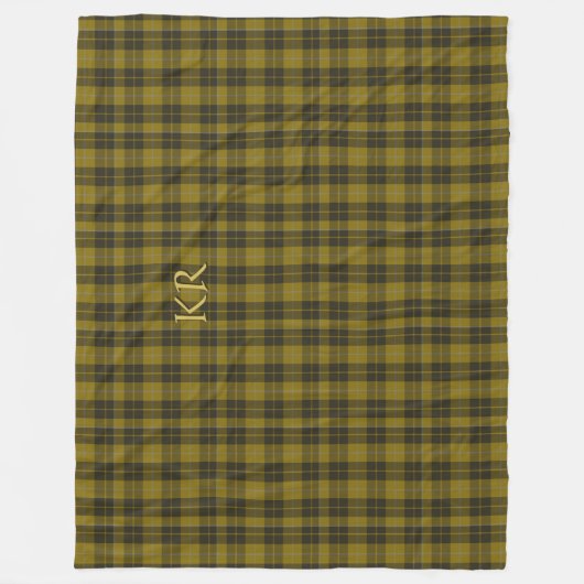 Barclay Tartan mit Ihren Initialen, schottisch Kar Fleecedecke (Vorderseite)