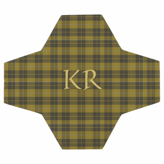 Barclay Tartan mit Ihren Initialen, schottisch Kar Fußball (Flach)