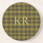 Barclay Tartan mit Ihren Initialen, schottisch Kar Getränkeuntersetzer (Vorne)