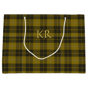 Barclay Tartan mit Ihren Initialen, schottisch Kar Große Geschenktüte