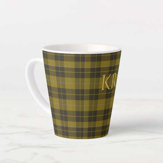 Barclay Tartan mit Ihren Initialen, schottisch Kar Milchtasse (Linke Ecke)