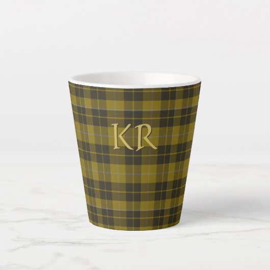 Barclay Tartan mit Ihren Initialen, schottisch Kar Milchtasse (Vorderseite)