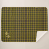 Barclay Tartan mit Ihren Initialen, schottisch Kar Sherpadecke (Vorderseite (Horizontal))