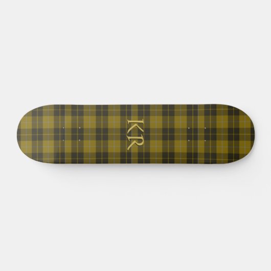 Barclay Tartan mit Ihren Initialen, schottisch Kar Skateboard (Horizontal)