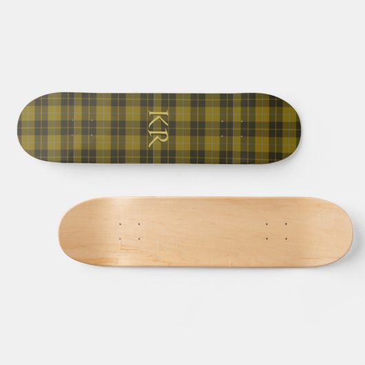 Barclay Tartan mit Ihren Initialen, schottisch Kar Skateboard (Horizontal)