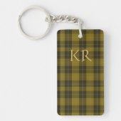 Barclay Tartan mit Initials, schottisch Kariert Schlüsselanhänger (Vorderseite)