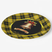 Barclay Tartan Personalisiert Weihnachten Pappteller (Schrägansicht)
