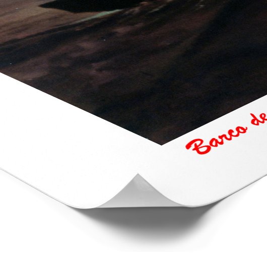 Barco de pesca/Pesqueiro/Fischerboot Poster (Ecke)