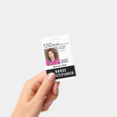 Barcode-Abzeichen für Nurse Practitioner-ID-Foto Ausweis (Handheld)