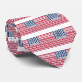 Barcode-amerikanische Flagge Krawatte (Gerollt)