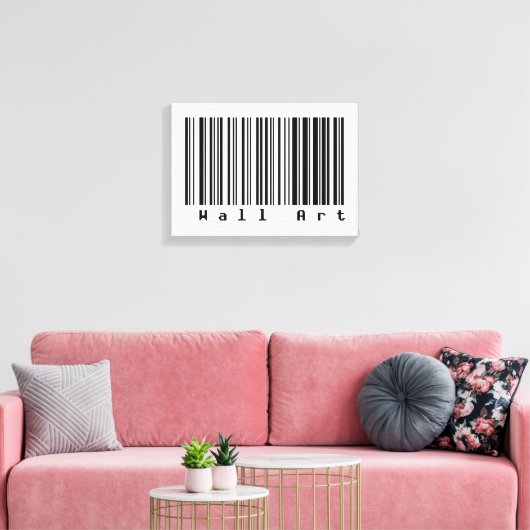Barcode Art - Wall Art Leinwanddruck (Insitu (Wohnzimmer))