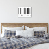 Barcode Art - Wall Art Leinwanddruck (Insitu (Schlafzimmer))