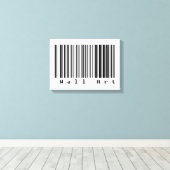 Barcode Art - Wall Art Leinwanddruck (Insitu (Holzboden))