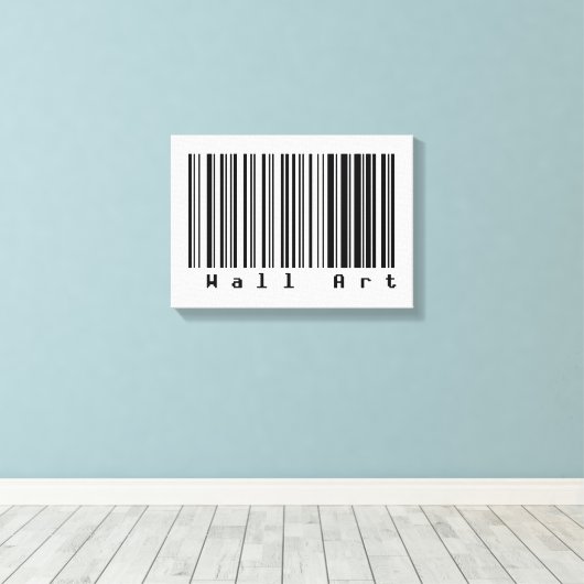 Barcode Art - Wall Art Leinwanddruck (Insitu (Holzboden))