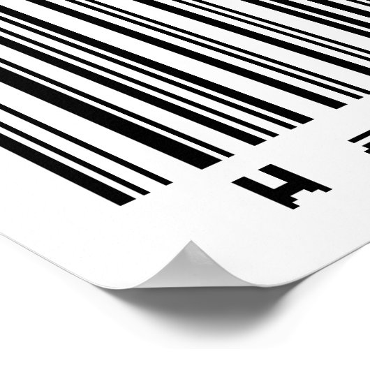 Barcode Art - Wall Art Poster (Ecke)