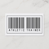 Barcode-athletischer Trainer Visitenkarte (Rückseite)