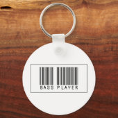 Barcode Bass Player Schlüsselanhänger (Vorderseite)