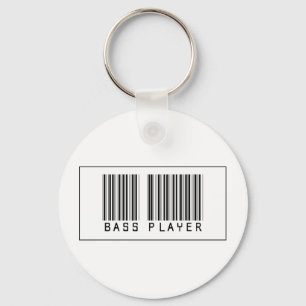 Barcode-Bass-Spieler Schlüsselanhänger