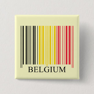 Barcode-Belgien-Flagge Button