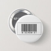 Barcode-Biochemiker Button (Vorne & Hinten)