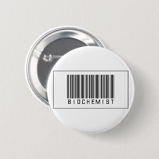 Barcode-Biochemiker Button (Vorne & Hinten)