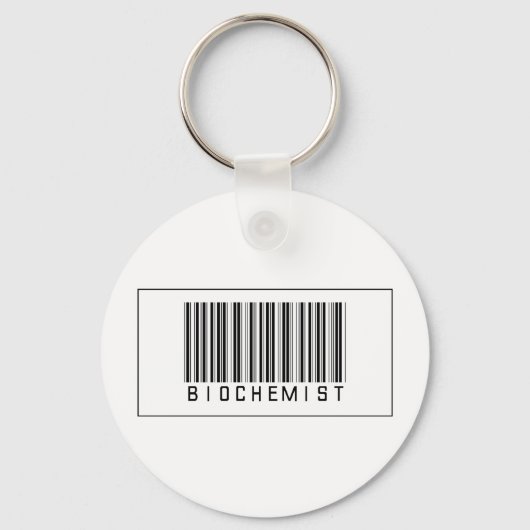 Barcode Biochemiker Schlüsselanhänger (Vorderseite)