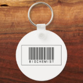 Barcode Biochemiker Schlüsselanhänger (Vorderseite)