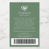 Barcode-Blätter für die Schönheitsinhaltsstoffe -  Weinetikett (Einzelnes Label)