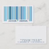 Barcode - Blau Visitenkarte (Vorne/Hinten)