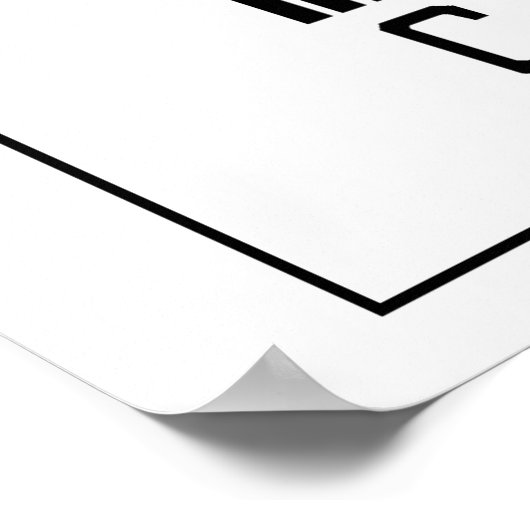 Barcode Chiropraktor Poster (Ecke)