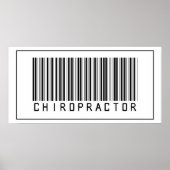 Barcode Chiropraktor Poster (Vorne)