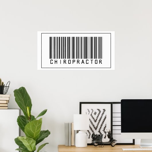 Barcode Chiropraktor Poster (Heimbüro)