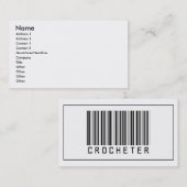 Barcode Crocheter Visitenkarte (Vorne/Hinten)