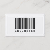 Barcode Crocheter Visitenkarte (Rückseite)