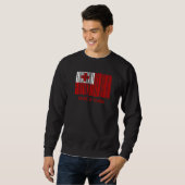 Barcode der Tonga-Flagge Sweatshirt (Vorne ganz)