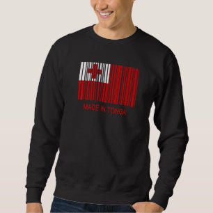 Barcode der Tonga-Flagge Sweatshirt