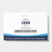 Barcode des benutzerdefinierten Fotos für Mitarbei Ausweis (Rückseite)