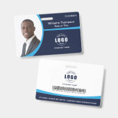 Barcode des benutzerdefinierten Fotos für Mitarbei Ausweis (Vorder- & Rückseite)