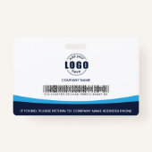 Barcode des benutzerdefinierten Fotos für Mitarbei Ausweis (Rückseite)